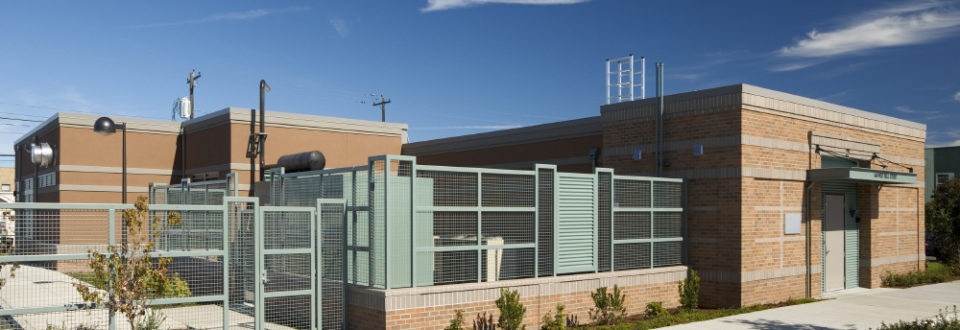 Qwest Equipment Building exterior front view